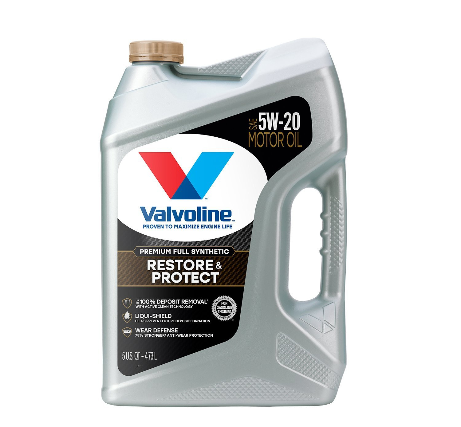 3 PACK – VALVOLINE 904562 Restore & Protect Full Synthetic SAE 5W-20; 5 Quart