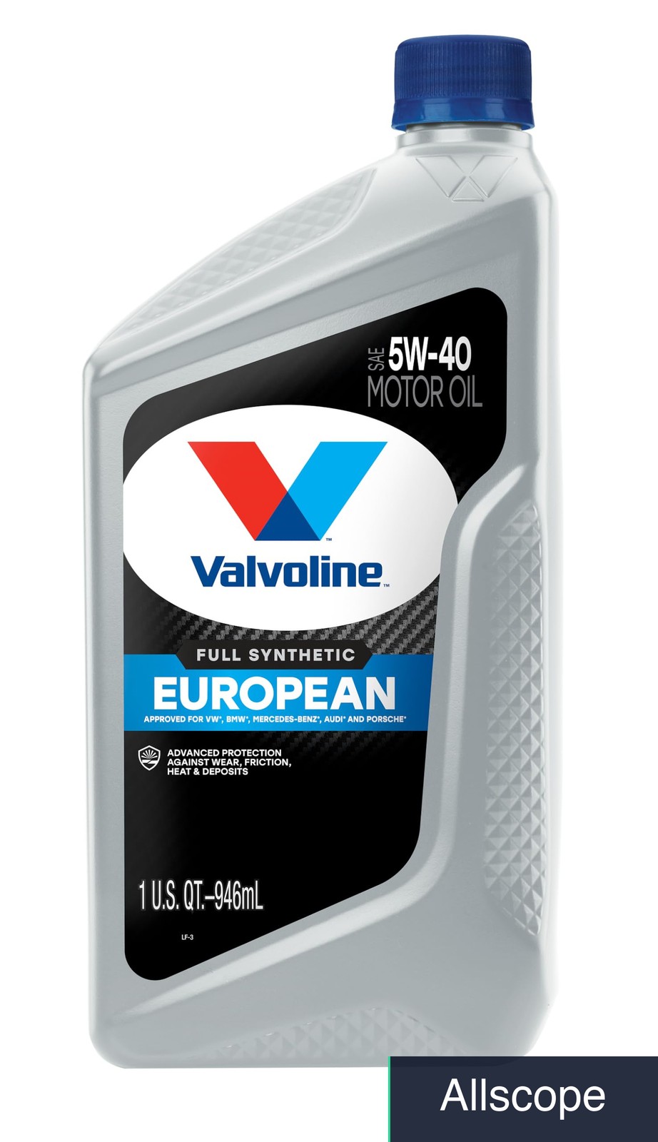 Valvoline European Vehicle Full Synthetic SAE 5W-40 Motor Oil 1 QT