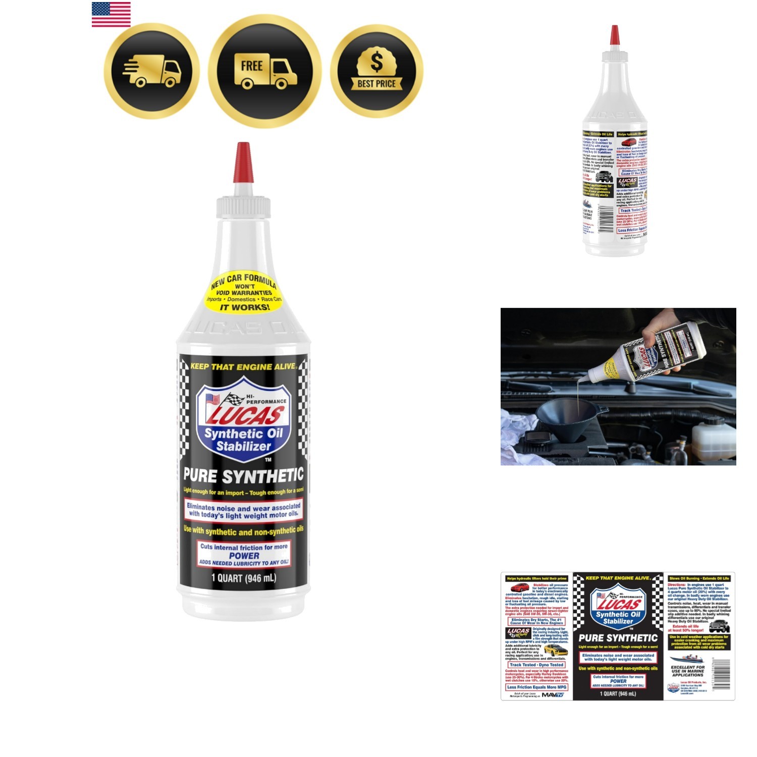 10130 Pure Synthetic Oil Stabilizer – 1 Quart