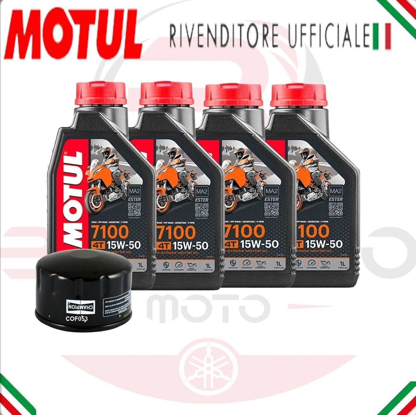 Cutting Ducati Multistrada 1200 S Touring 2010 2017 OIL 7100 15W50 + filter