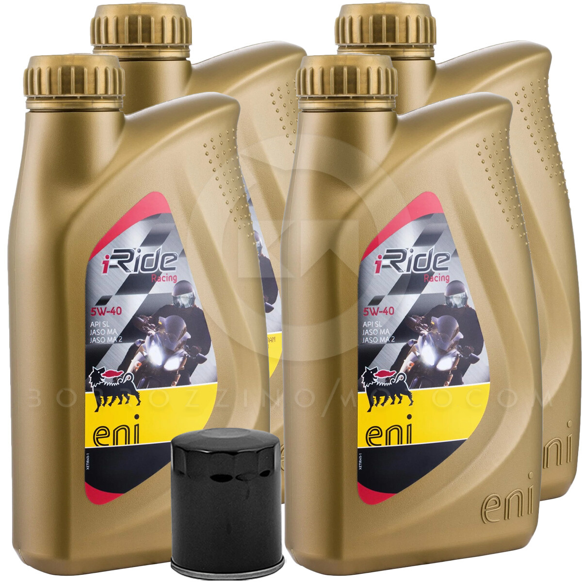 Service 4LT Oil Eni Ride 5w40 + Filter Arctic Cat 4X4 375 2002-