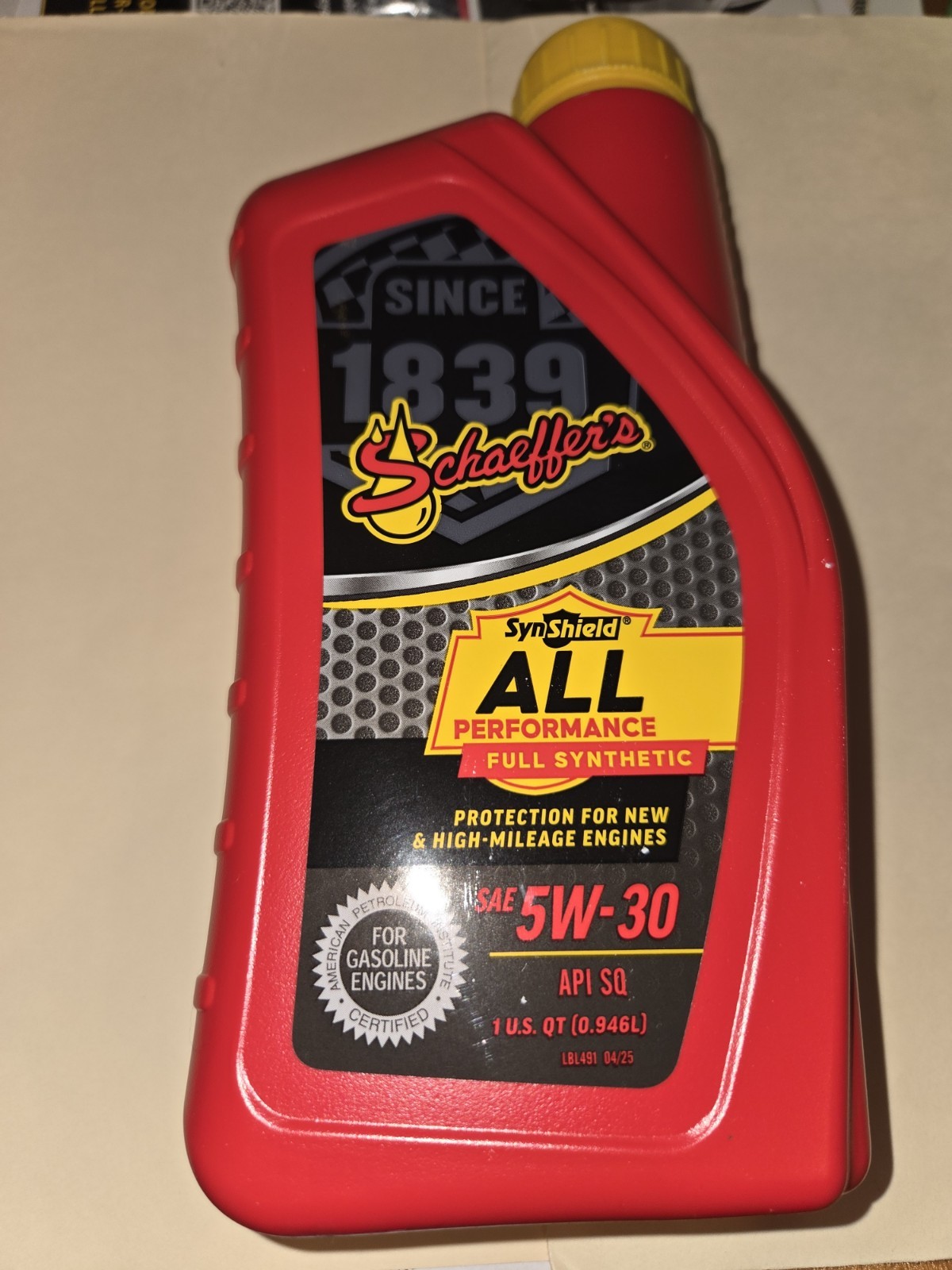 Schaeffer’s 5W-30 9000 Full Synthetic Oil Case of 6 Quarts #6530 (old #9003D)