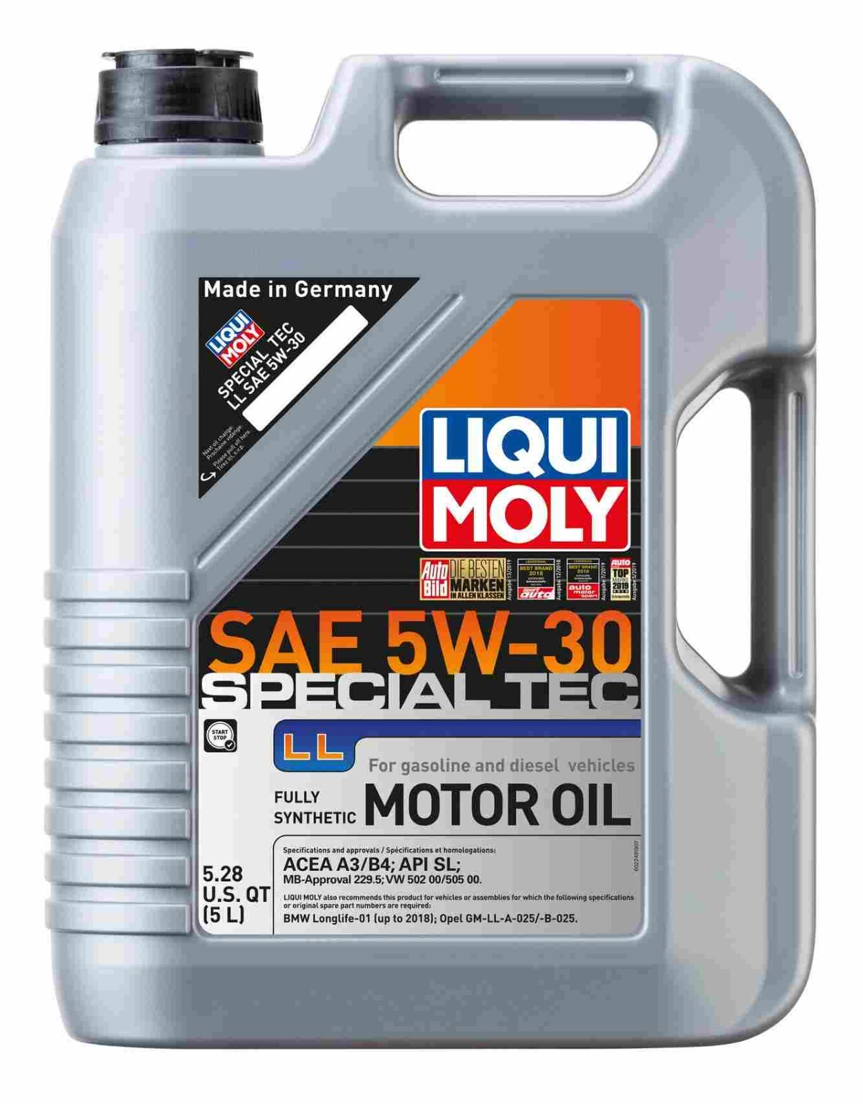 Liqui Moly MOTOR OIL Special Tec LL SAE 5W-30 5L Liter Full Synthetic