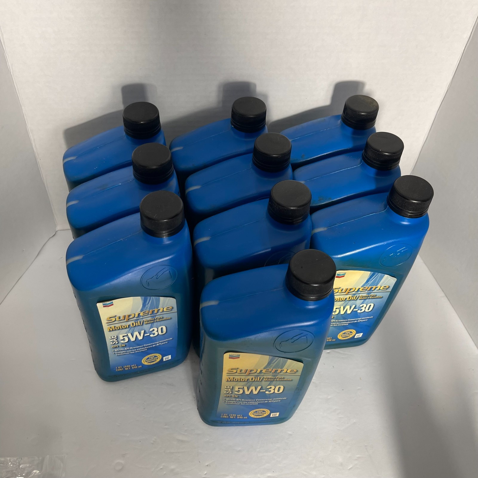 Chevron Supreme Motor Oil SAE 5W-30 1 QT/946 ML 904545-R-01/03/12-Pack of 10