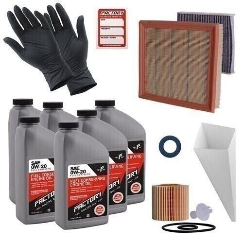 Factory Racing Parts 0W20 6Qt Oil Change Kit for Lexus RX350 (RWD) 3.5L 2016-21