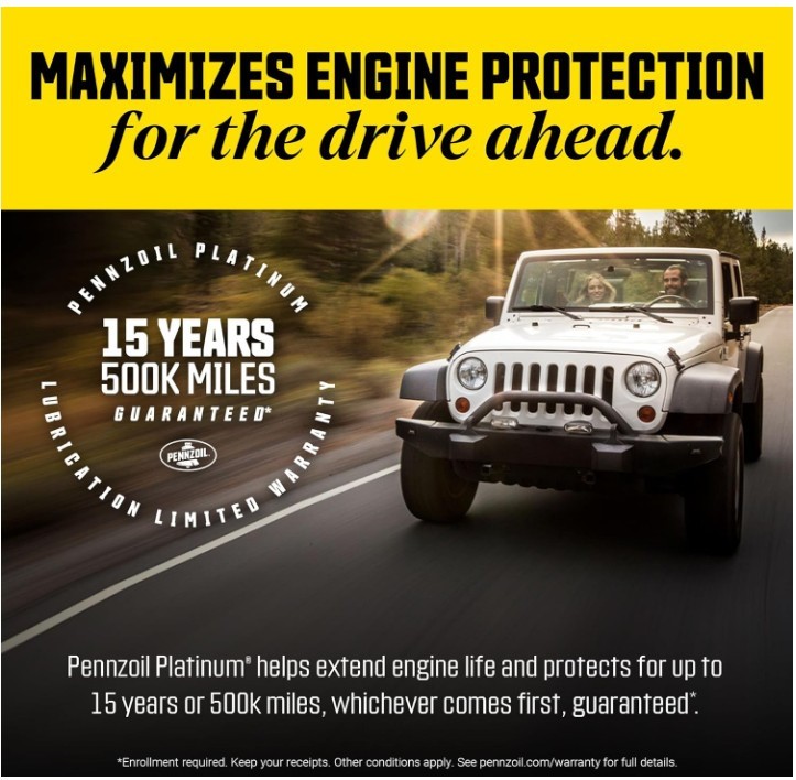Pennzoil Platinum Euro LX Full Synthetic 0W-30 Motor Oil, 1 Quart (6 Pack)