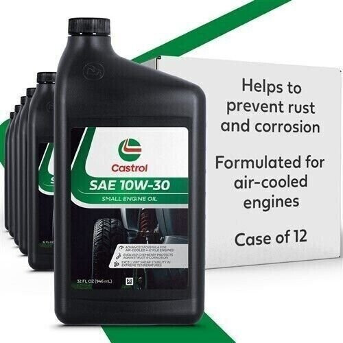 Castrol 215308 SAE 10W-30 Small Engine Oil For 4-Cycle Engines – Case of 12