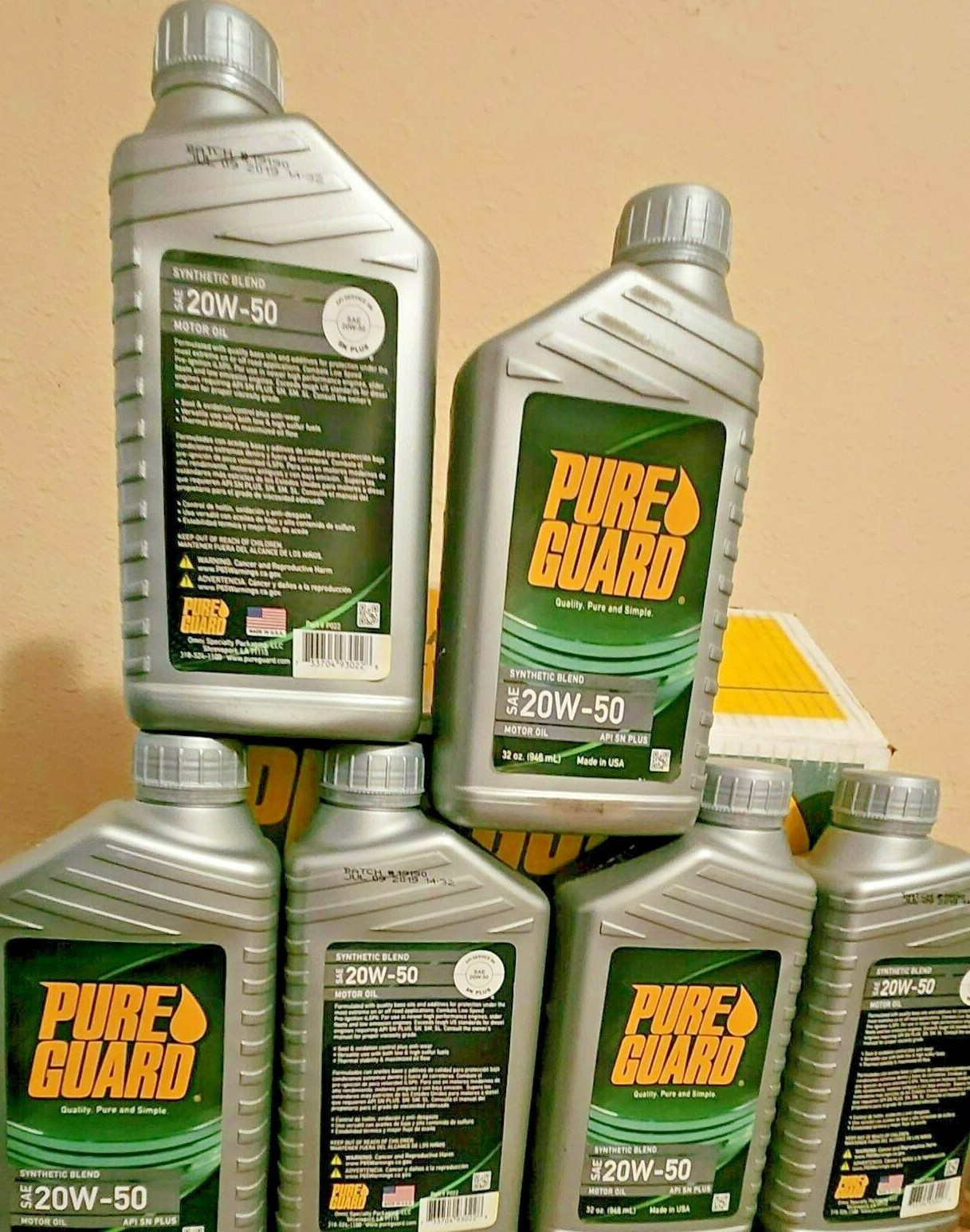 (6 Quart)SAE 20W50 Syn/Blend Motor oil (New and Old high performance engine)