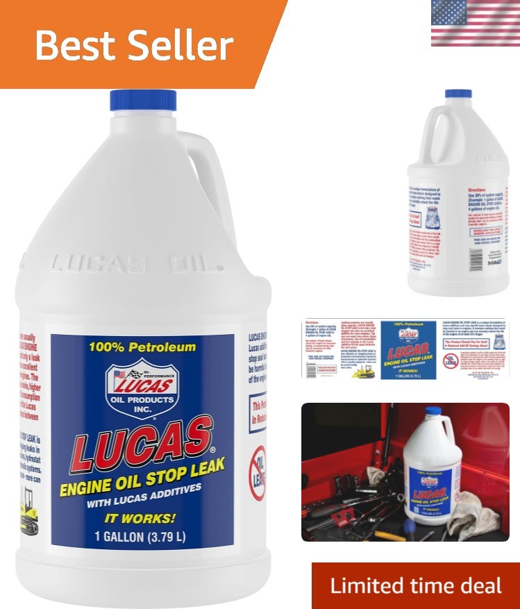 Superior 1 Gallon Engine Oil Stop Leak by Lucas – Ultimate Engine Protection