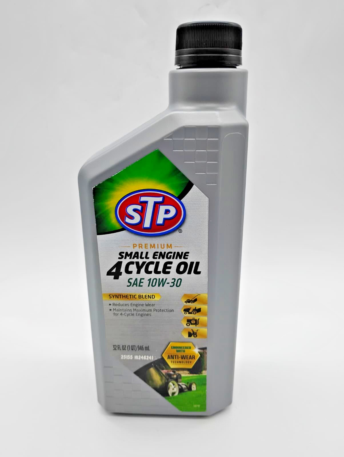 STP Premium Synthetic Blend SAE 10W-30 Small Engine Oil 4-Cycle Lawn Mower 32 Oz