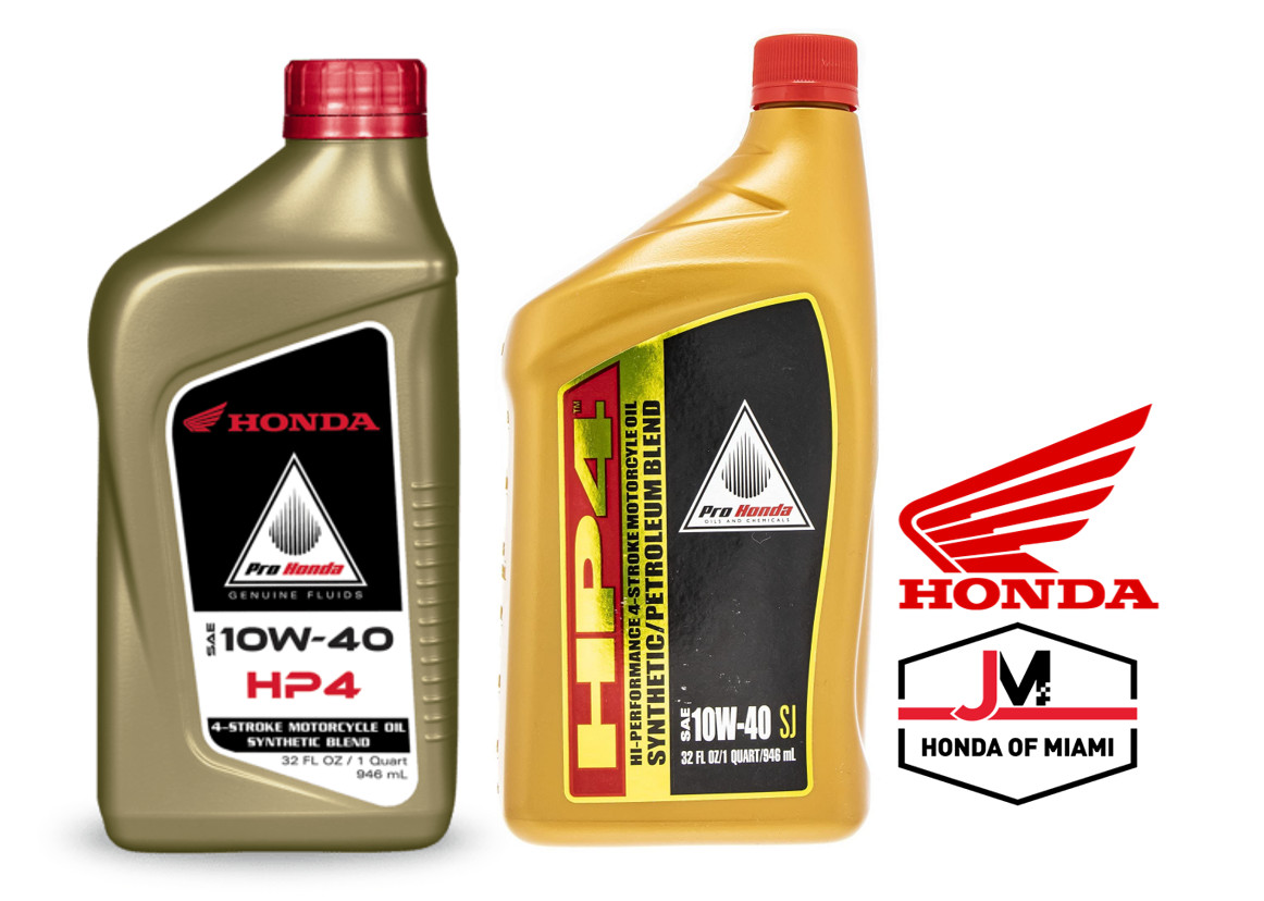 Honda HP4 10W40 Hi-Performance 4-Stroke Motorcycle Oil (Packs of 4, 8 or 12)
