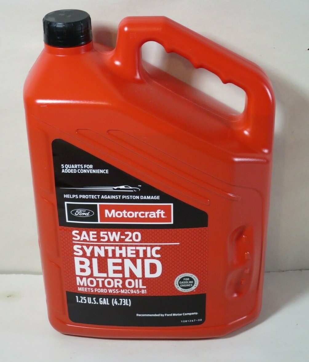 Motorcraft SAE 5W-20 Synthetic Blend Motor Oil 1.25 Gallon 5QTS. XO5W205Q3SP