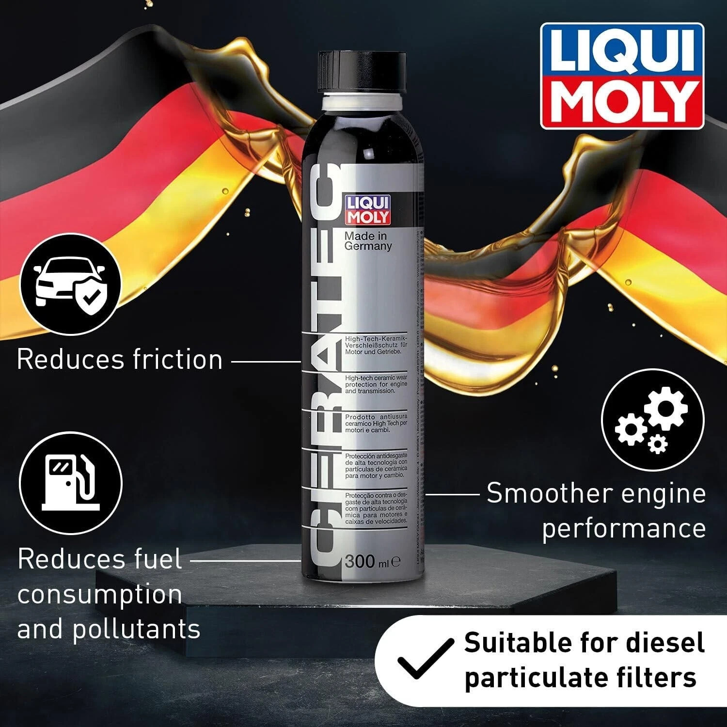 Liqui Moly Ceratec 3721 Performance High Tech Ceramic Oil Additive 300mL 20002