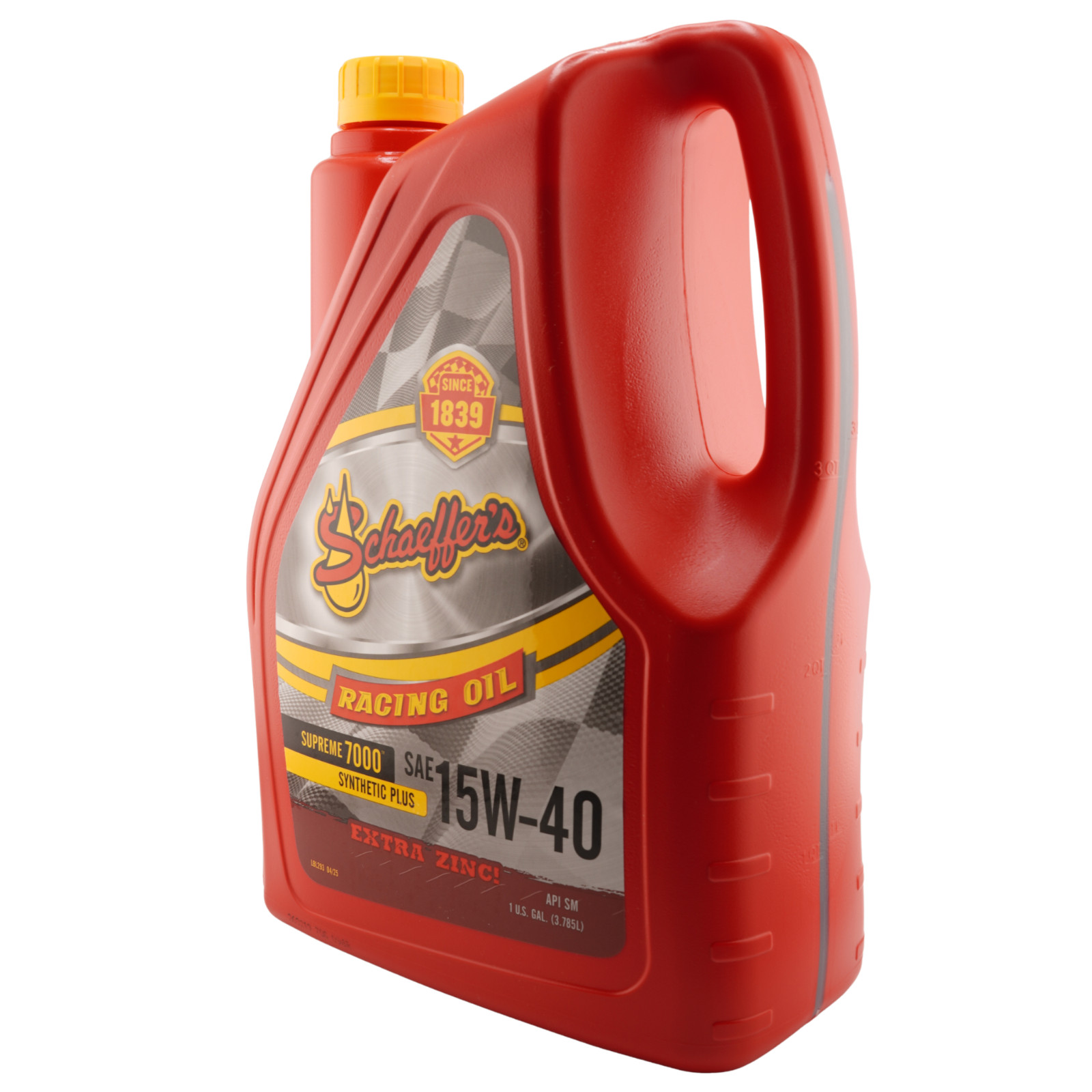 Schaeffer’s 0708-006 Supreme 7000 15W-40 High Zinc Racing Engine Oil, 1 Gal.