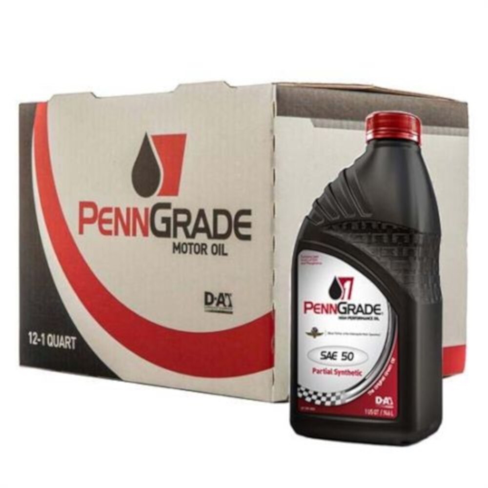 Penn Grade Brad Penn SAE 50 Weight High-Zinc High Performance Motor Oil 12 Quart