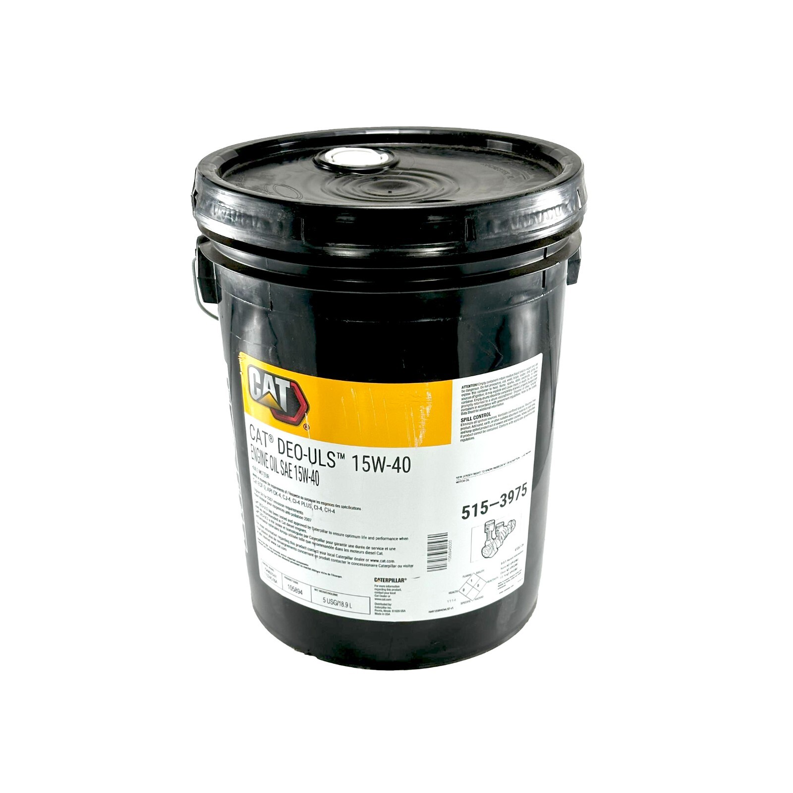 Cat 515-3975 DEO-ULS 15W-40 Engine Oil | 5 Gallons