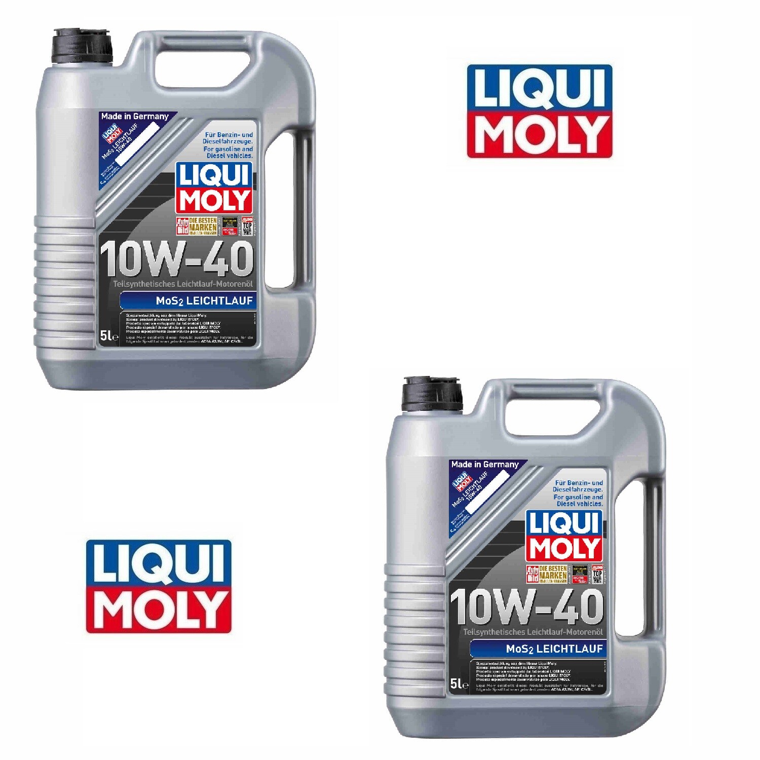 10 liters Liqui Moly Engine MOTOR OIL: MoS2 Antifriction SAE 10W-40