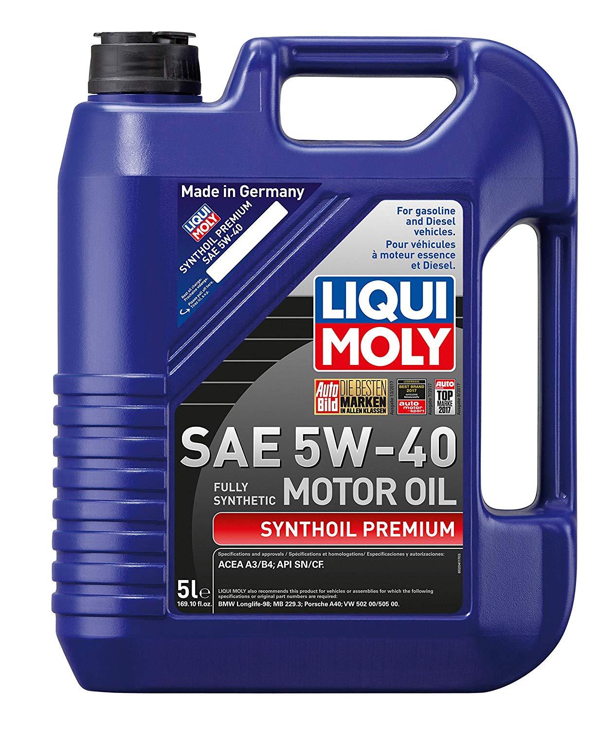 5 LITER SYNTHOIL PREMIUM 5W40 Synthetic Gas Diesel Engine Motor Oil for Mercedes