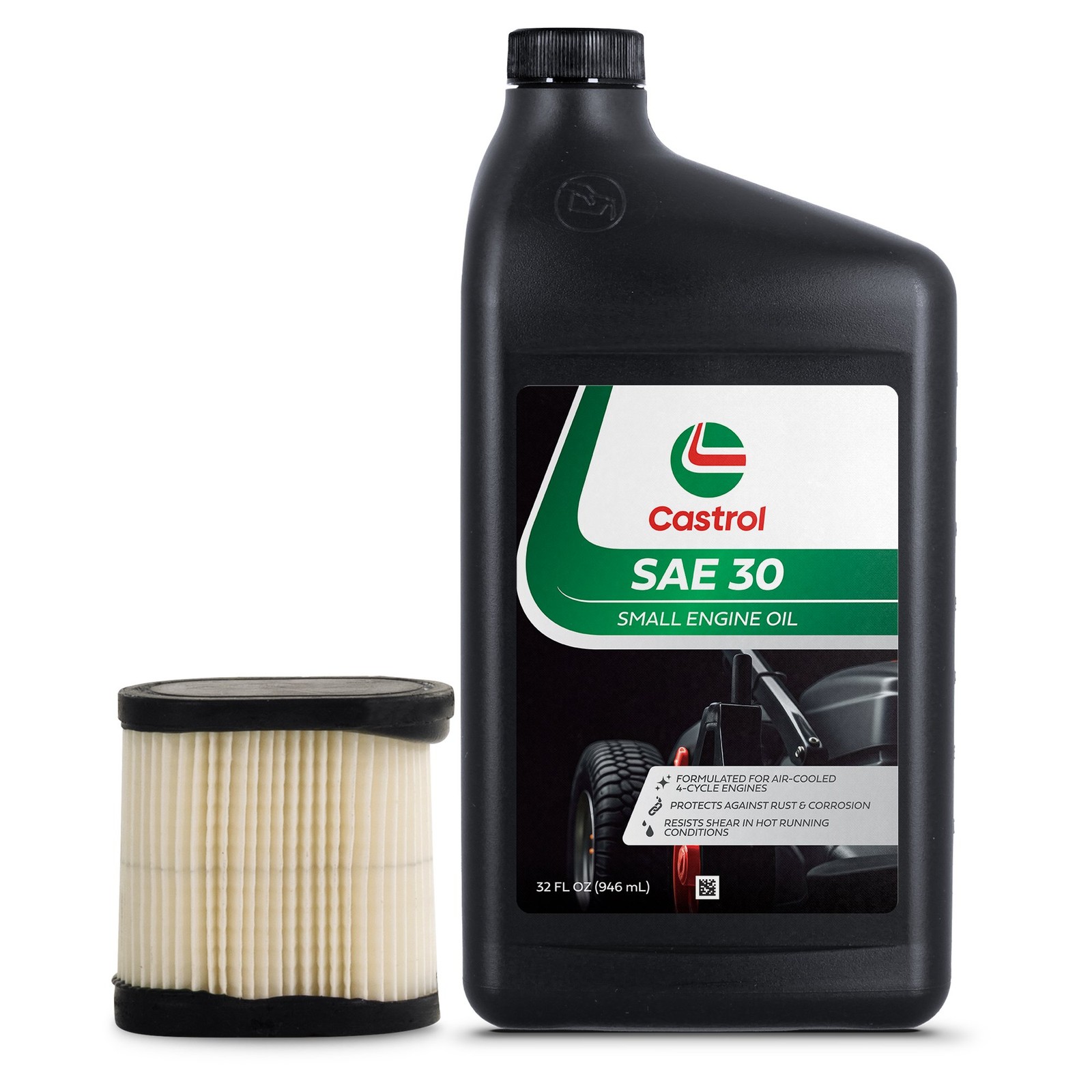 Castrol SAE30 Standard Oil Change Kit For Tecumseh Vertical Shaft Engines
