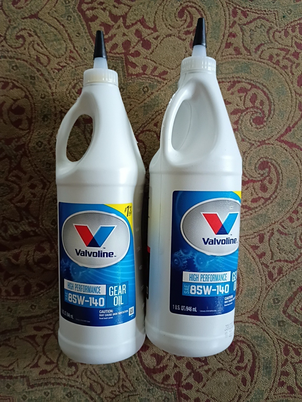 (2)Valvoline 1 Quart 85W-140 High Performance Gear Oil (VV825)
