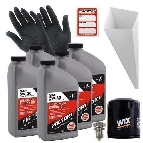Factory Racing Parts 5W30 5Qt Oil Change Kit For Chrysler Voyager 2001-2003