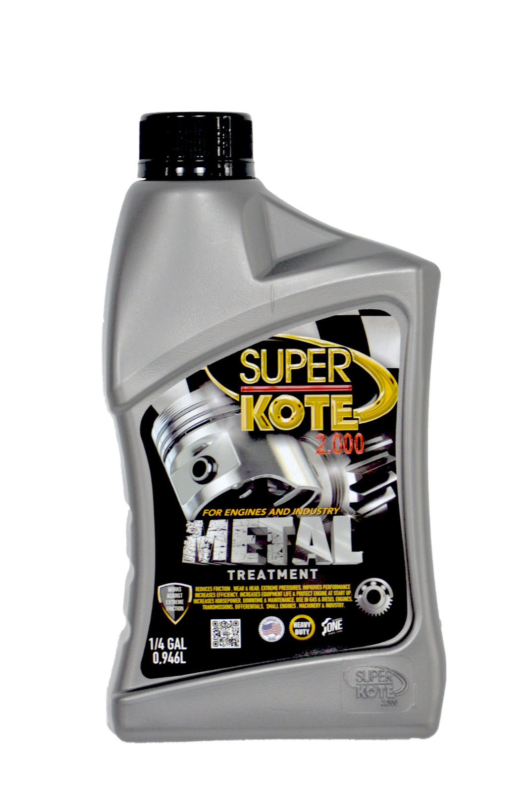 SUPERKOTE 2000 Super Lubricant Heavy Duty Anti Friction Engine Treatment 1Q