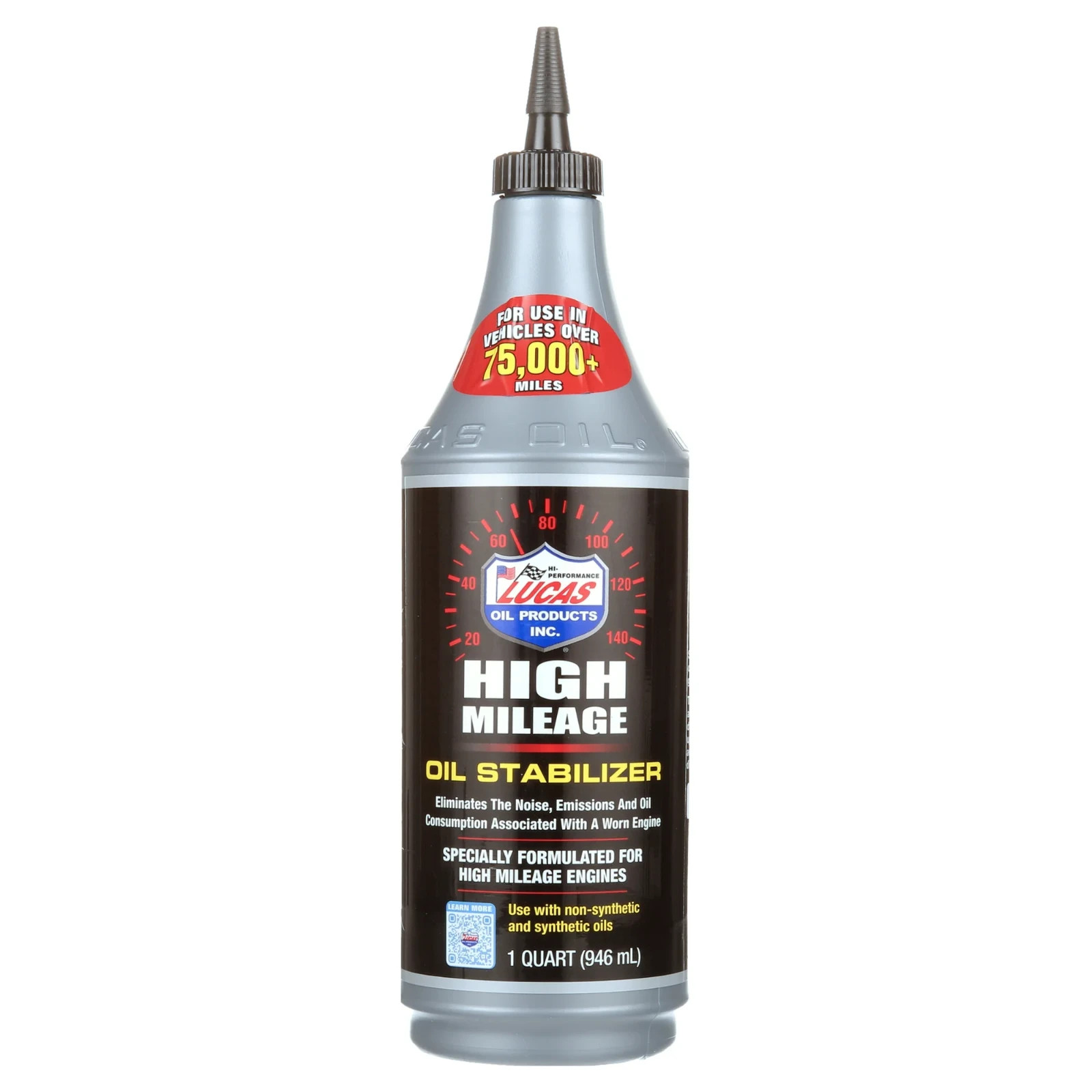 (3 pack) Lucas Oil Products High Mileage Oil Stablizer (1 qt.)