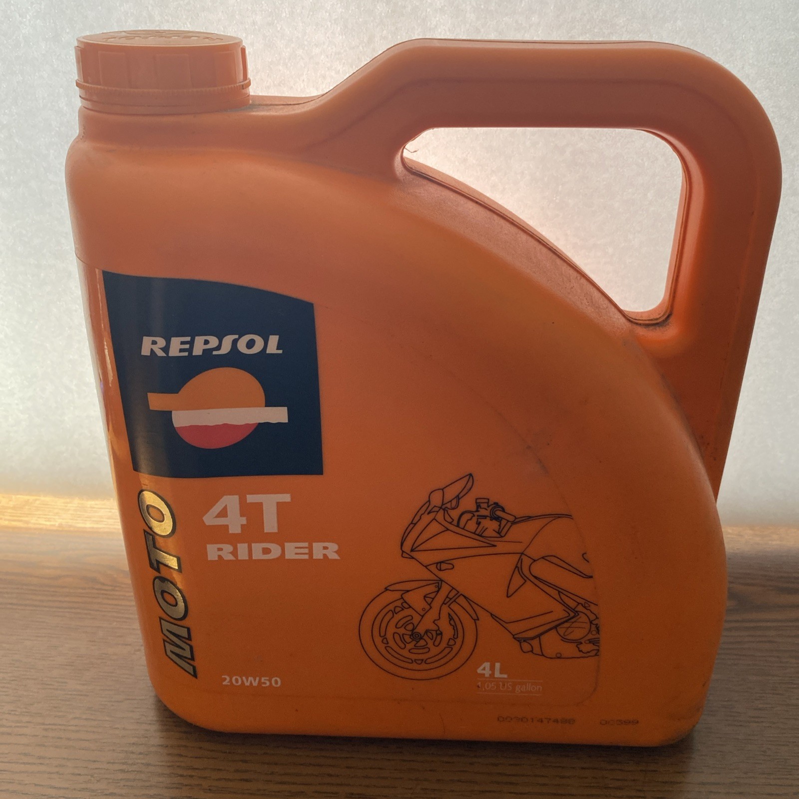 Repsol Moto 4T Rider 20W50 Oil 4 Liter /1.05 US Gal /New Old Stock