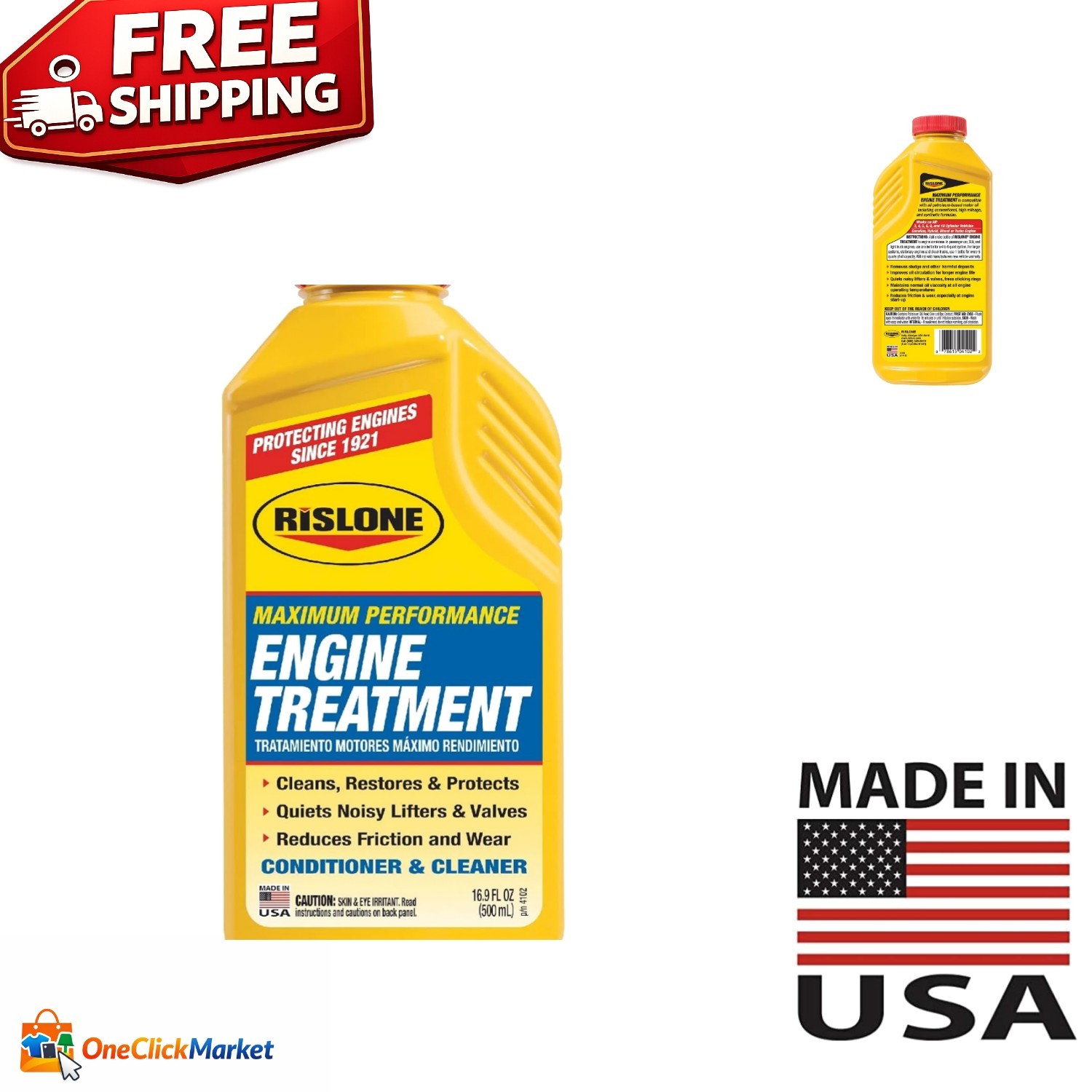 XTREME LUBE Maximum Performance Engine Treatment – 16.9 oz for Cars & Trucks