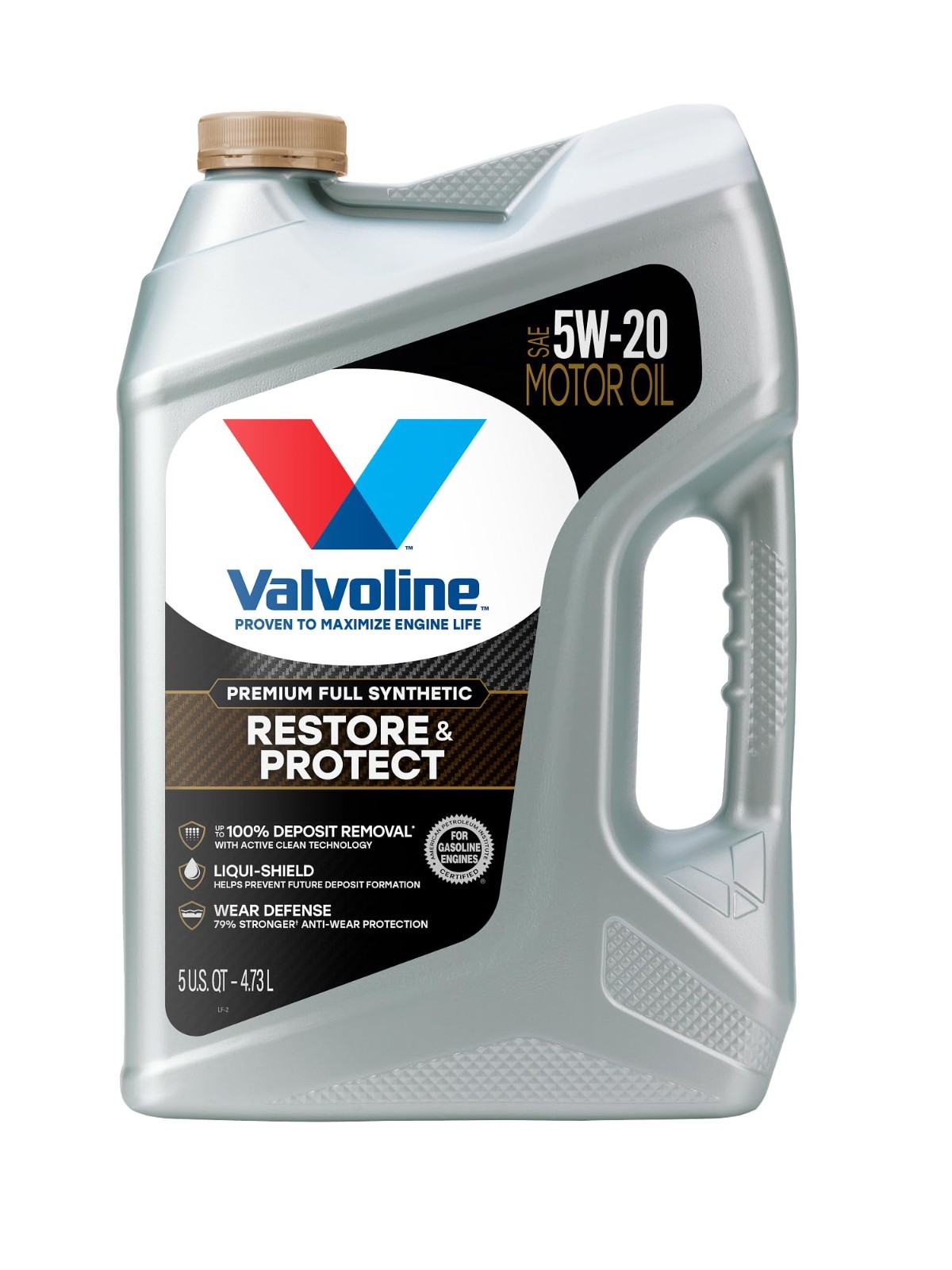 Full Synthetic 5W-20 Motor Oil, 5 Quart – Restore & Protect Engine Performance