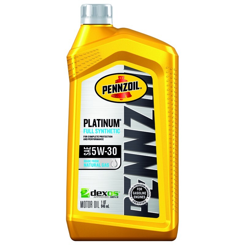 Pennzoil SAE 5W-20 Motor Oil Synthetic Blend For Gasoline Engines 1 Quart 1 pk