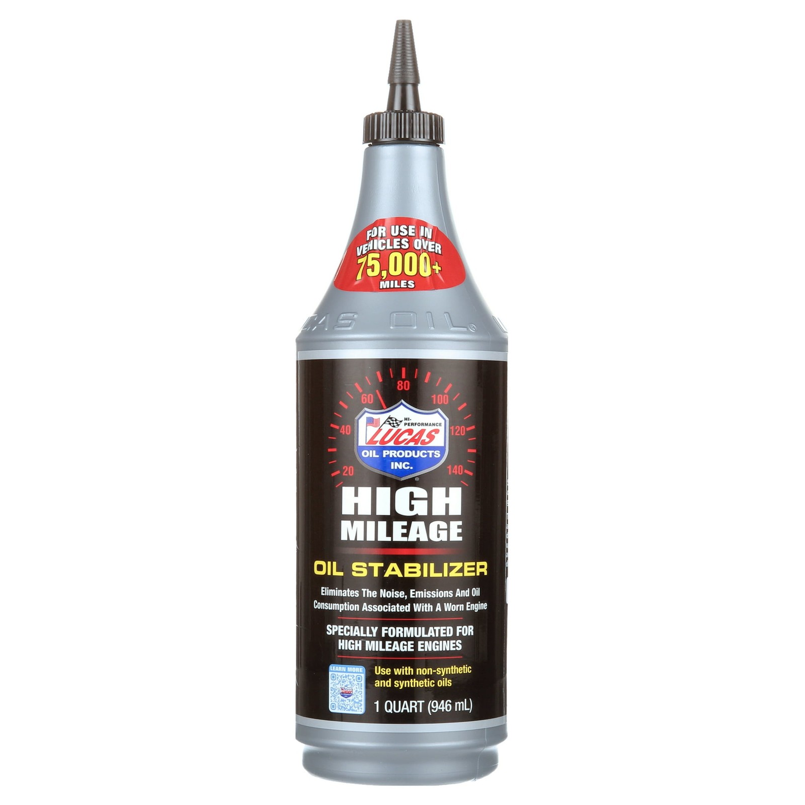 LUCAS OIL 10118 HIGH MILEAGE OIL STABILIZER 32 OZ. BOTTLE – 1 PC