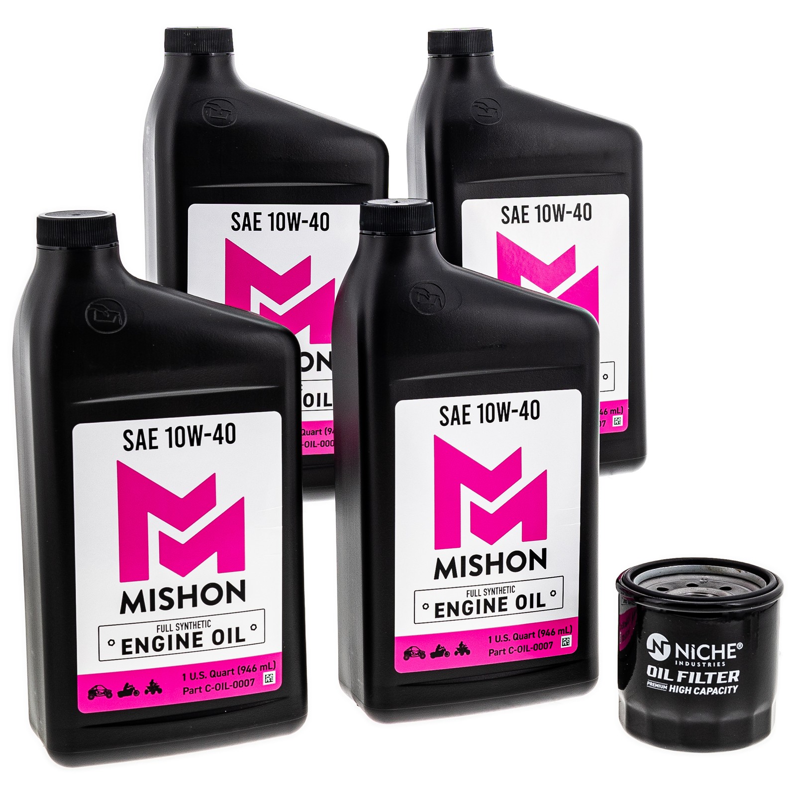 MISHON Engine Oil Change Kit for Kawasaki Ninja 500 1000 500R ZX10R Vulcan 800