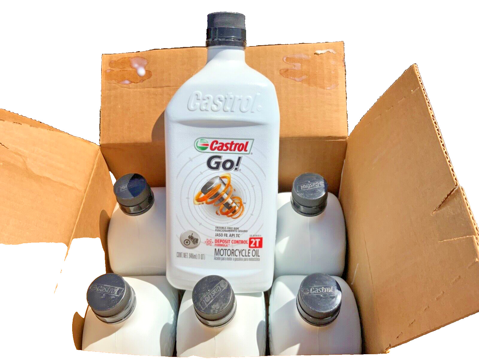 Castrol 2T Conventional Motorcycle Oil 2T Formula 1 Quart – 2STROKE CASE OF 6