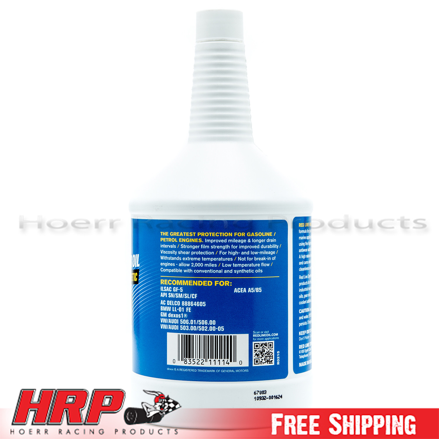 Red Line 11114 0W30 Synthetic Motor Oil – 1 Quart