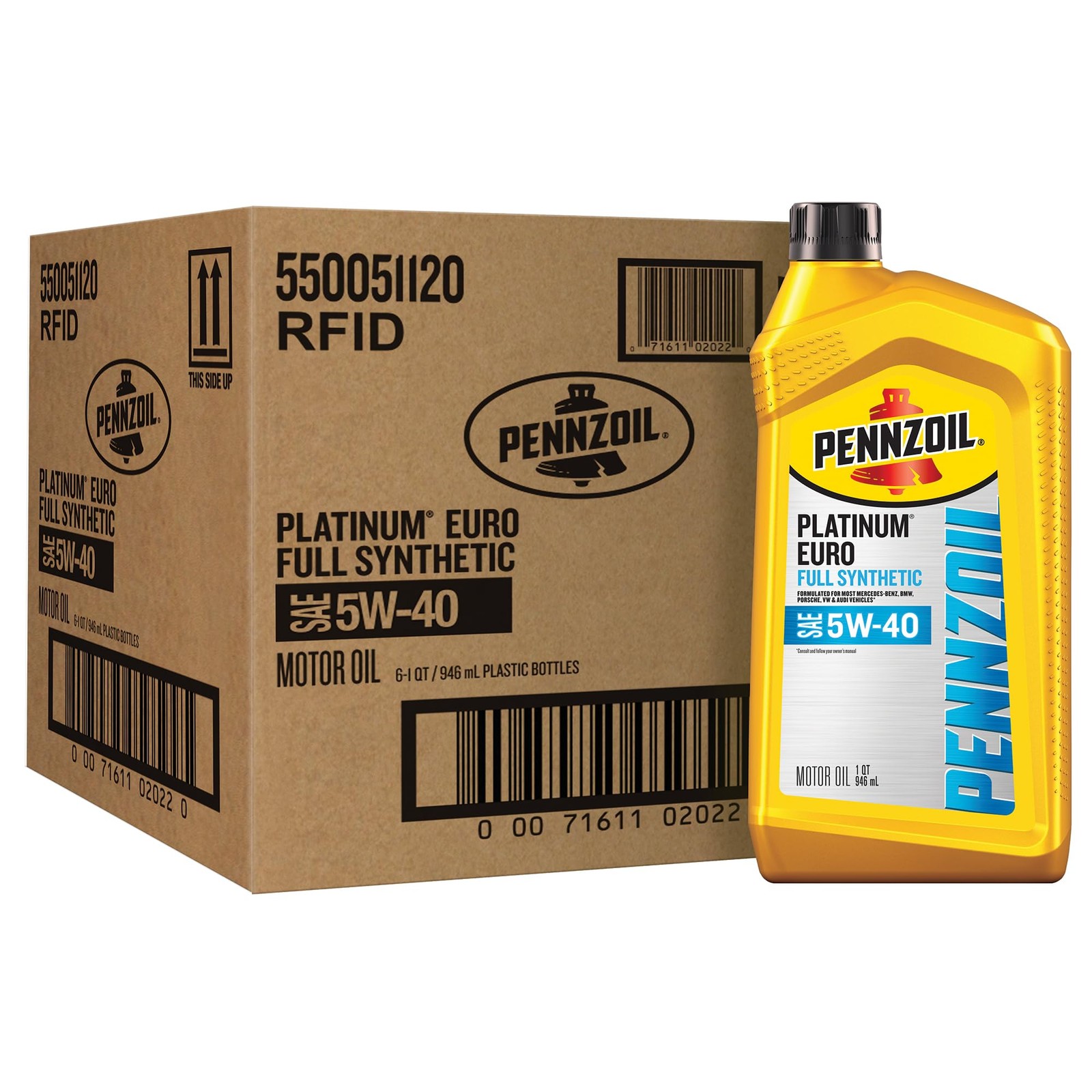 Pennzoil Platinum Euro Full Synthetic 5W-40 Motor Oil 1 QT 6 Pack _ SALE OFF