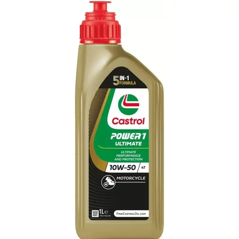 Castrol Power 1 Ultimate SAE 10W50 2 Litre Motorcycle Scooter Quad 4 Stroke Engine Oil