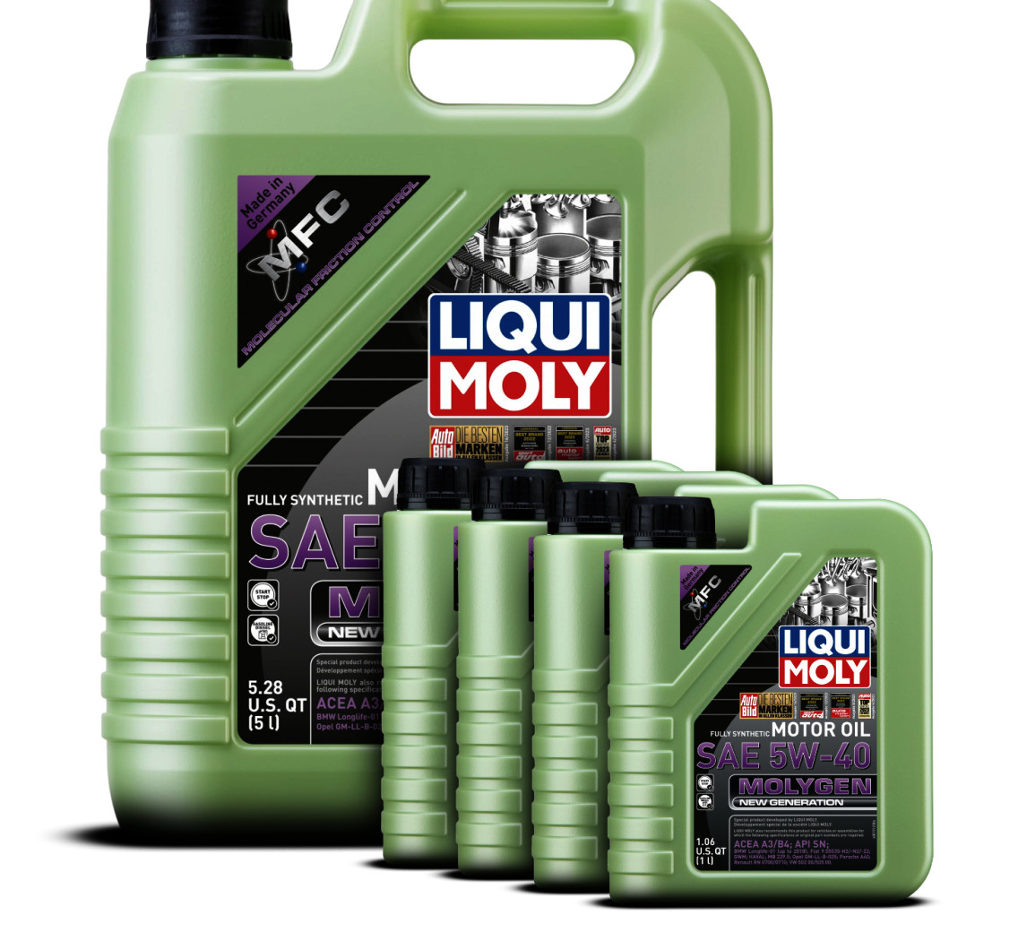 x9-LTr Liqui Moly 5w40 MOLYGEN NEW GENERATION Engine Motor Oil For AUDI KIA MINI