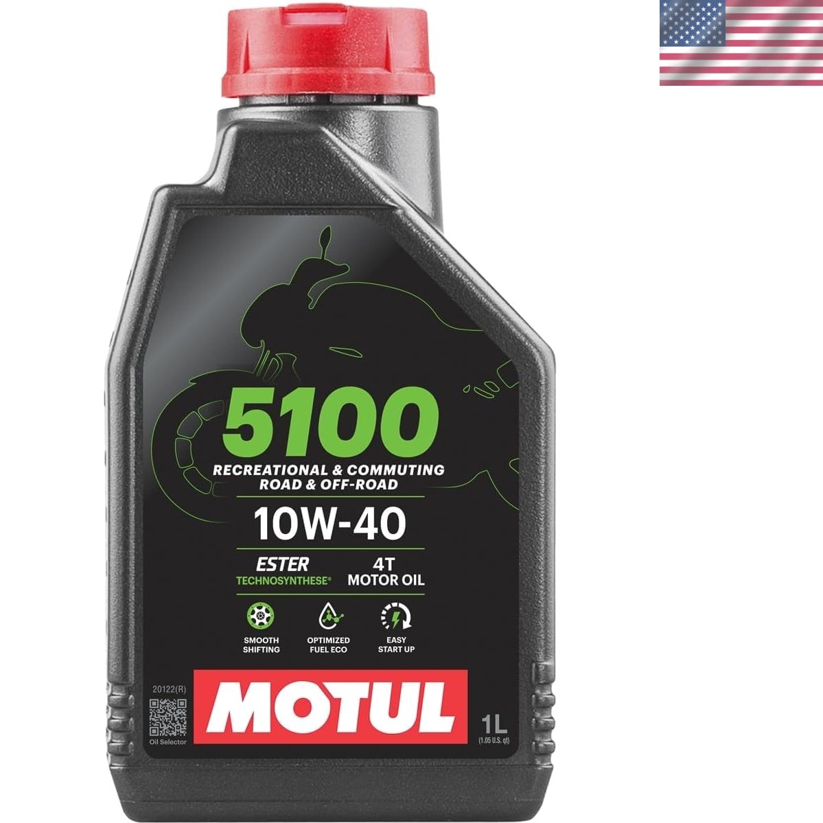 5100 4T 10W-40 Semi-Synthetic Engine Oil – Ester Technology for Smooth Shifts