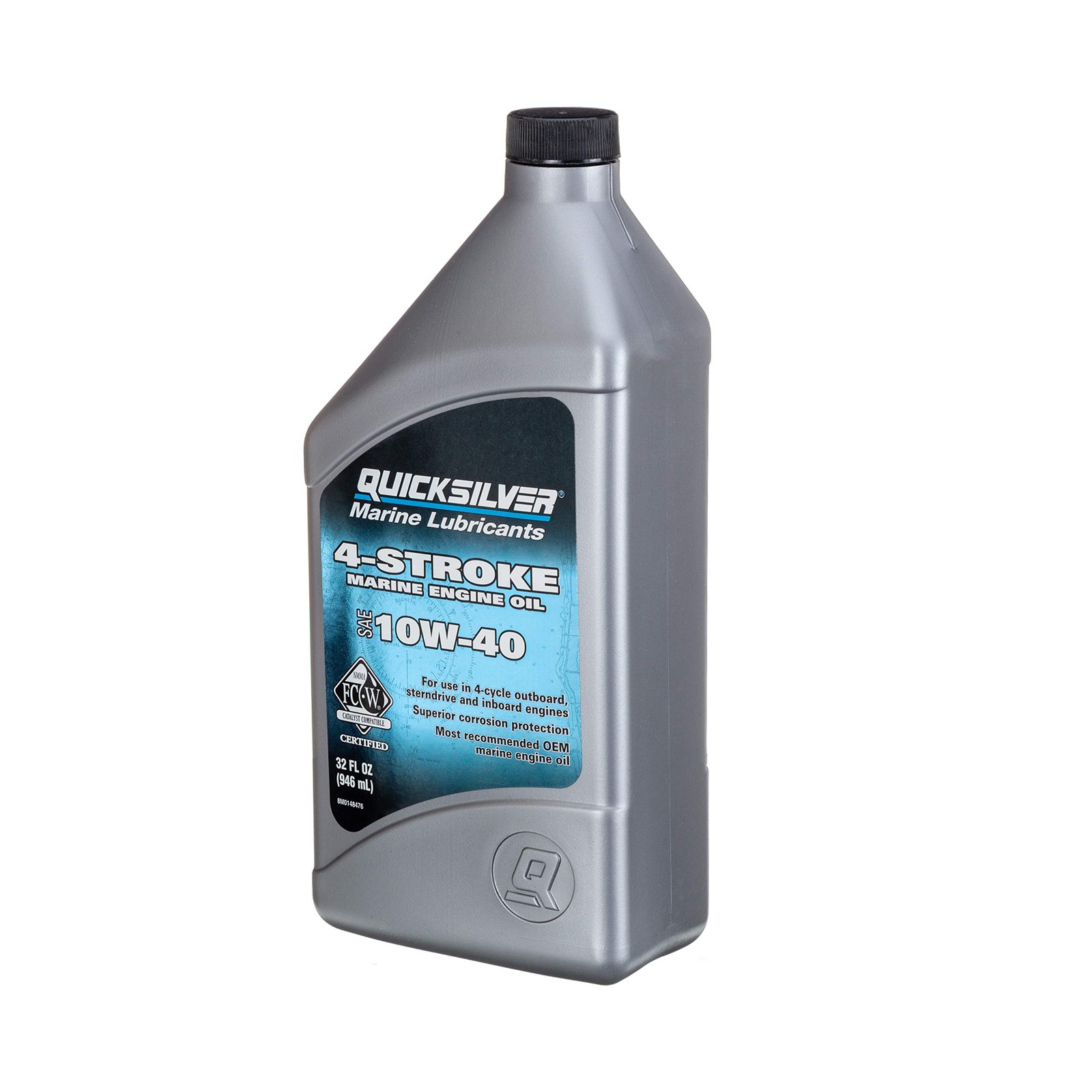 10W-40 Marine Engine Oil 1-Quart for 4-Stroke Outboard and Inboard Motors