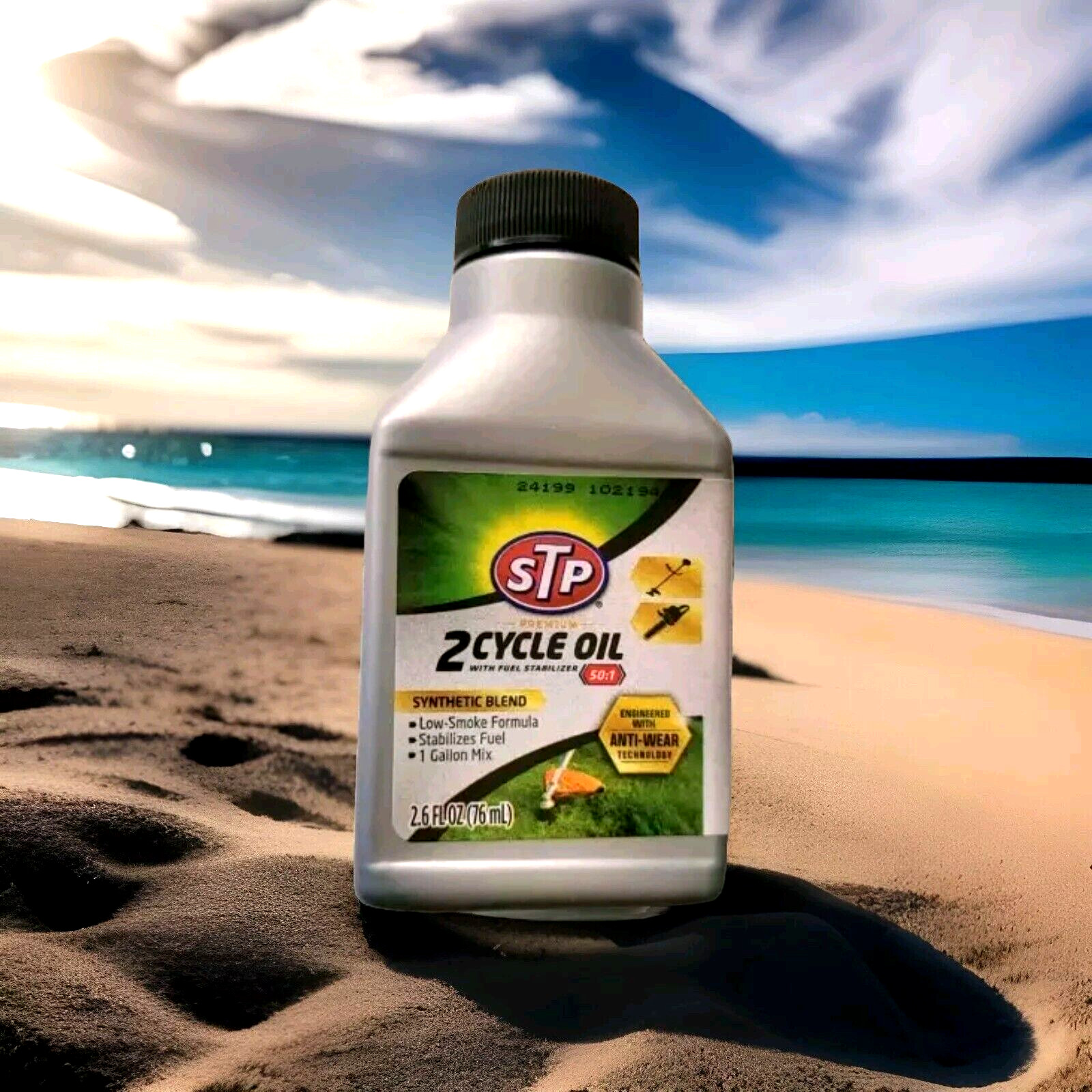 STP 2 Cycle Oil 50:1 Synthetic Blend 2,6 Fl Oz