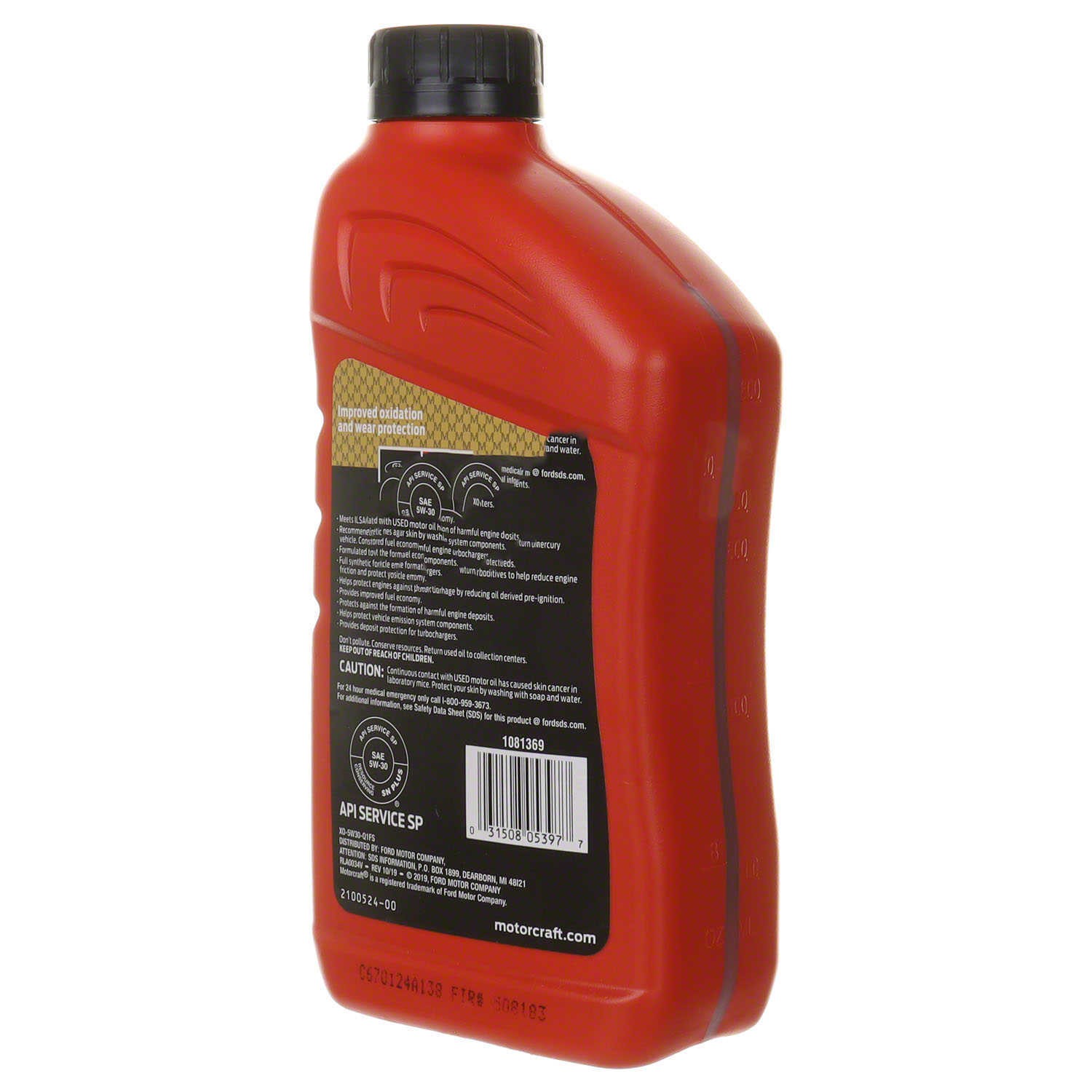 Engine Oil-Full Synthetic Motor Oil – Quart Motorcraft XO-5W30-Q1FS
