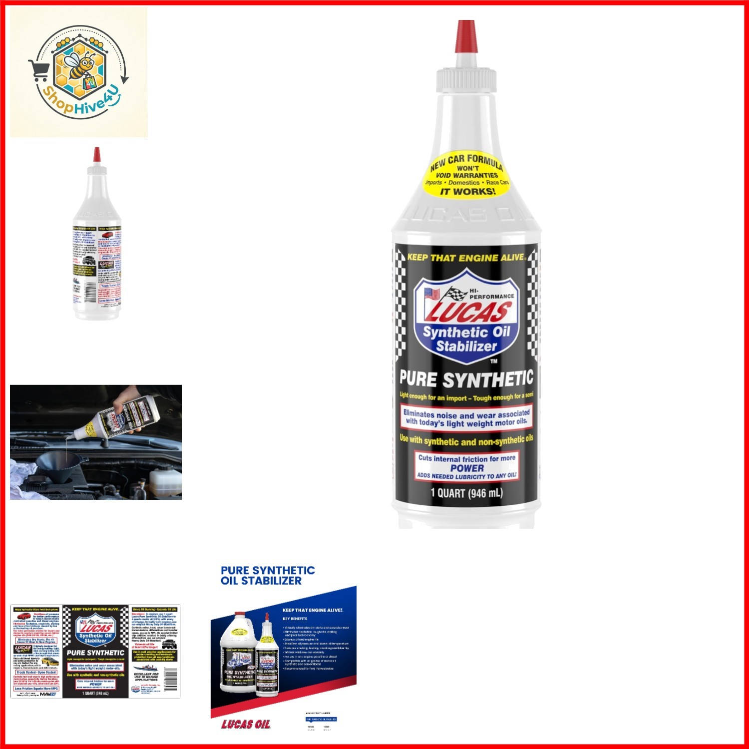 10130 Pure Synthetic Oil Stabilizer – 1 Quart
