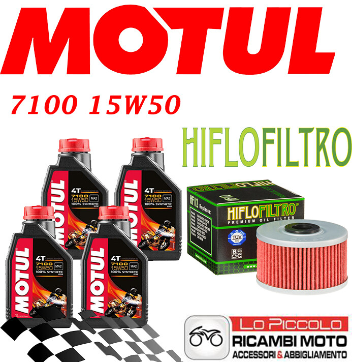HONDA CBR R ABS 250 2011 2014 CUTTING KIT 4 LT MOTUL 7100 15W50 + OIL FILTER