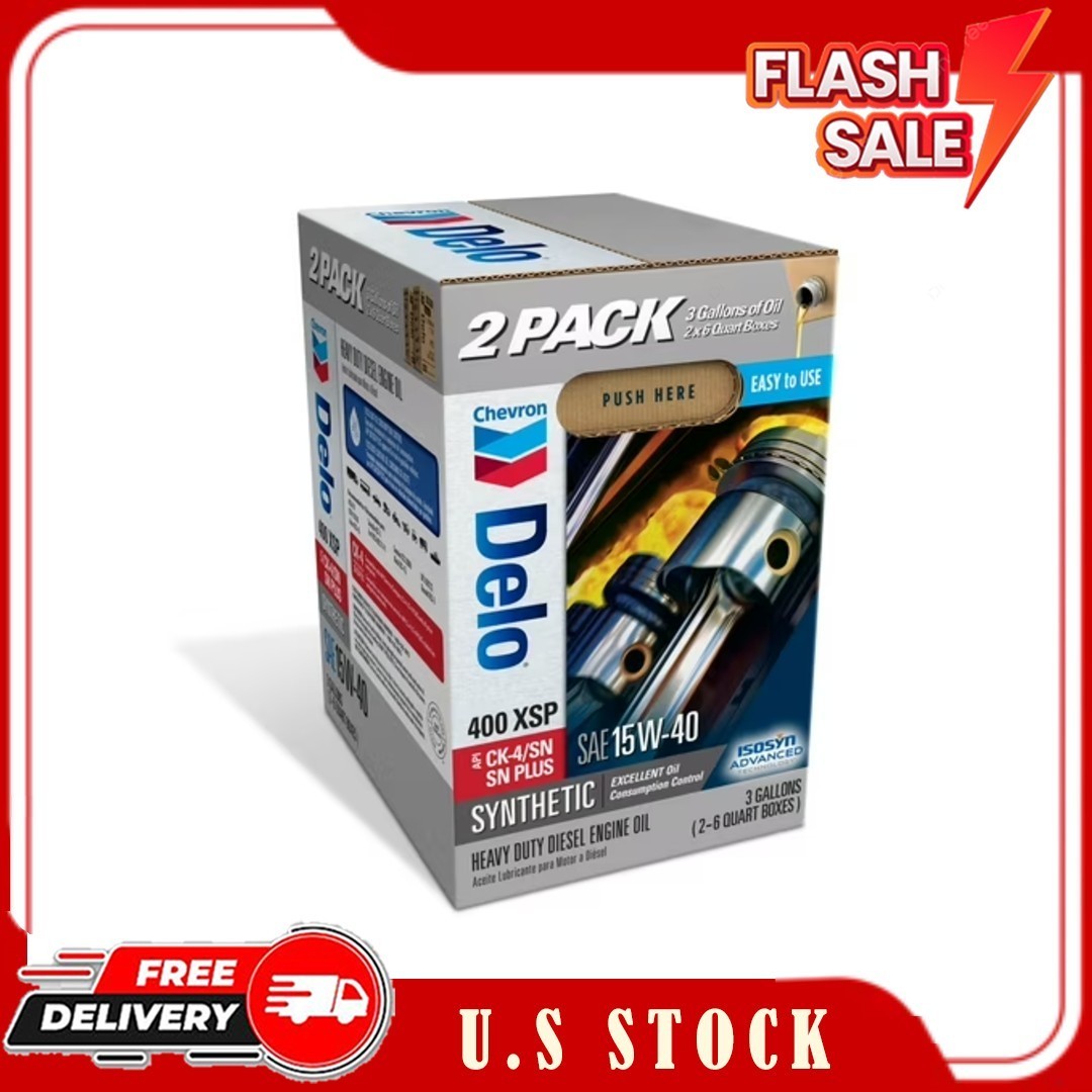 DELO XSP Full Synthetic Diesel Motor Oil SAE 15W-40 3 Gallon Smart Change Case