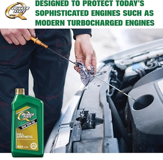 Quaker State Gen 3 Full Synthetic Dexos 10W-30 Motor Oil (1-Quart, Case of 6)