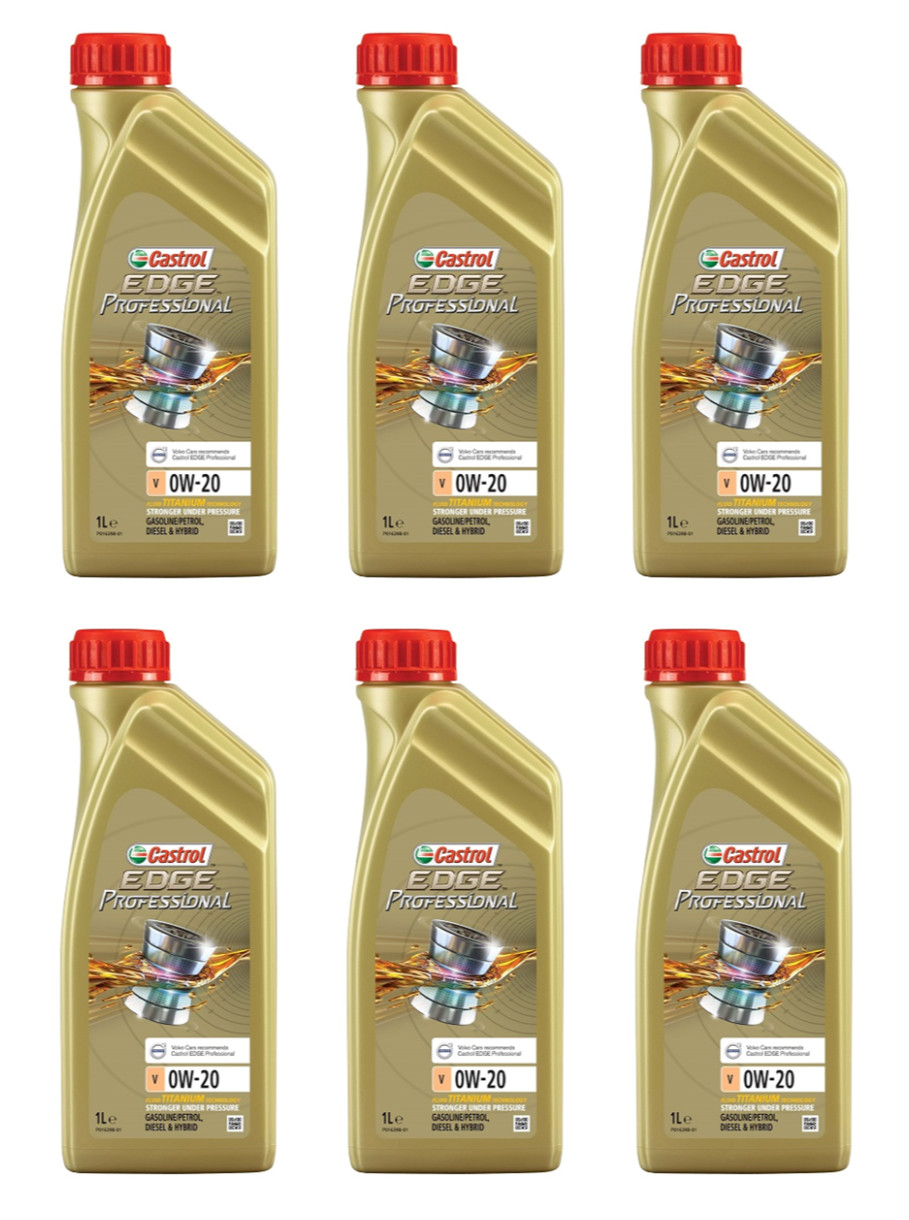 Castrol EDGE Professional V 0W-20 Full Synthetic Motor Oil, Case of 6-1 Qt Bott