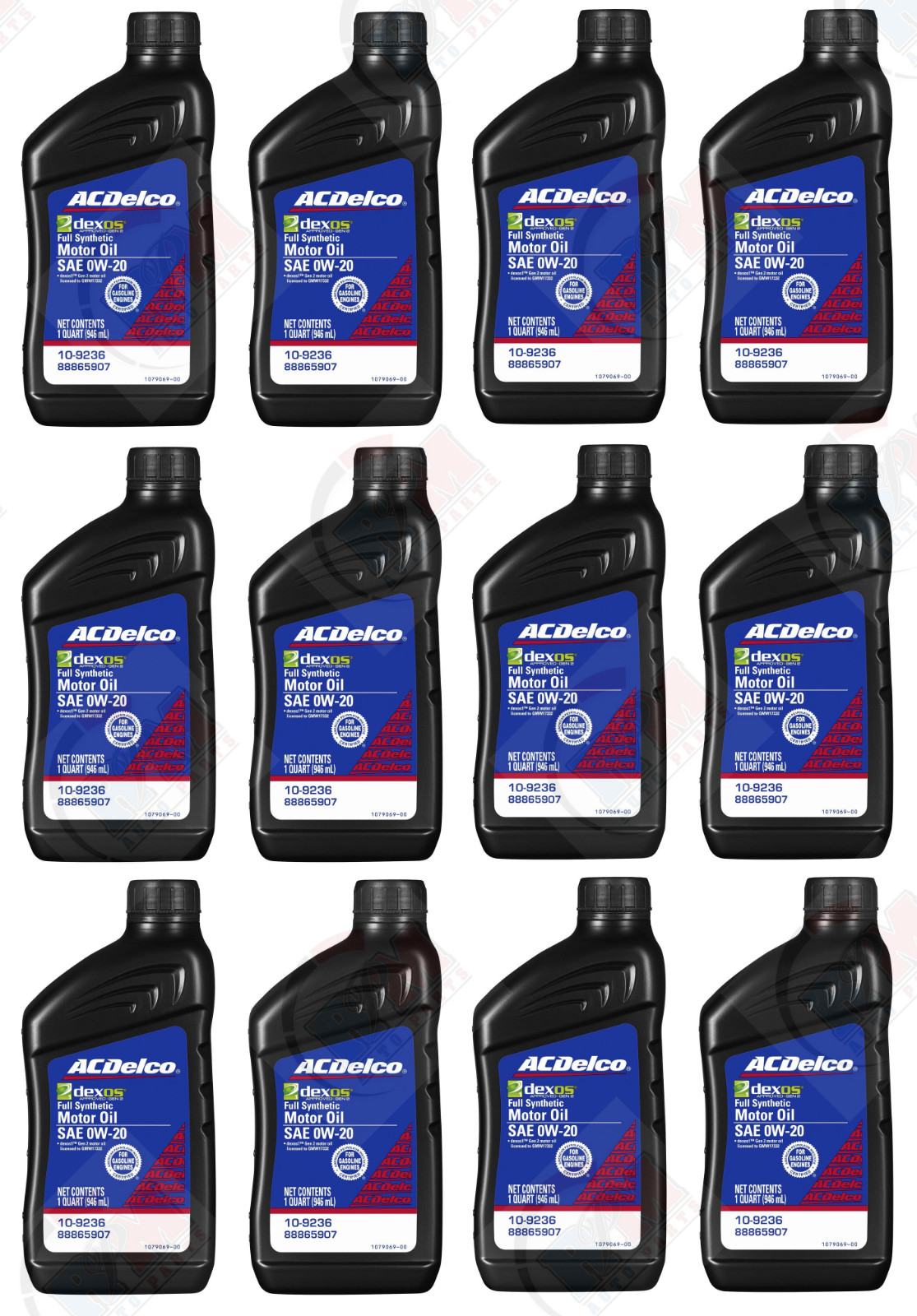 12 Quarts – ACDelco FULL SYNTHETIC SAE 0W-20 GEN 2 Dexos1 Motor Oil 10-9236