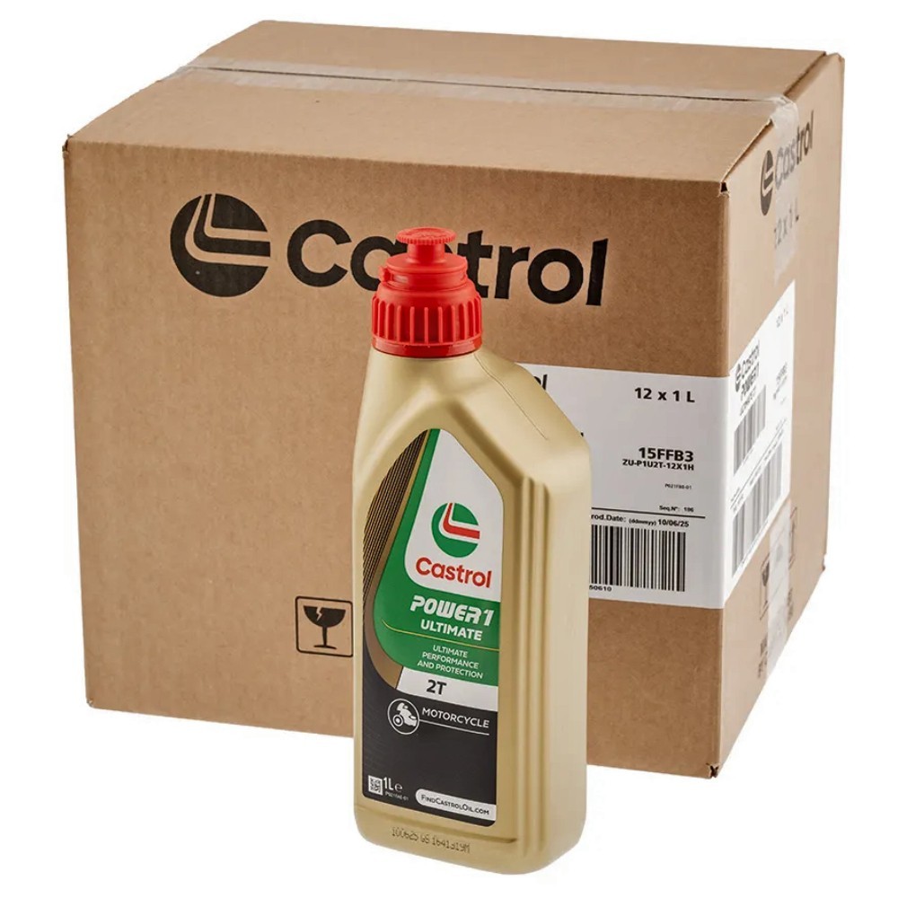 12L OIL CARTON MIXTURE SCOOTER CASTROL POWER 1 ULTIMATE RACING 2T SYNTHETIC