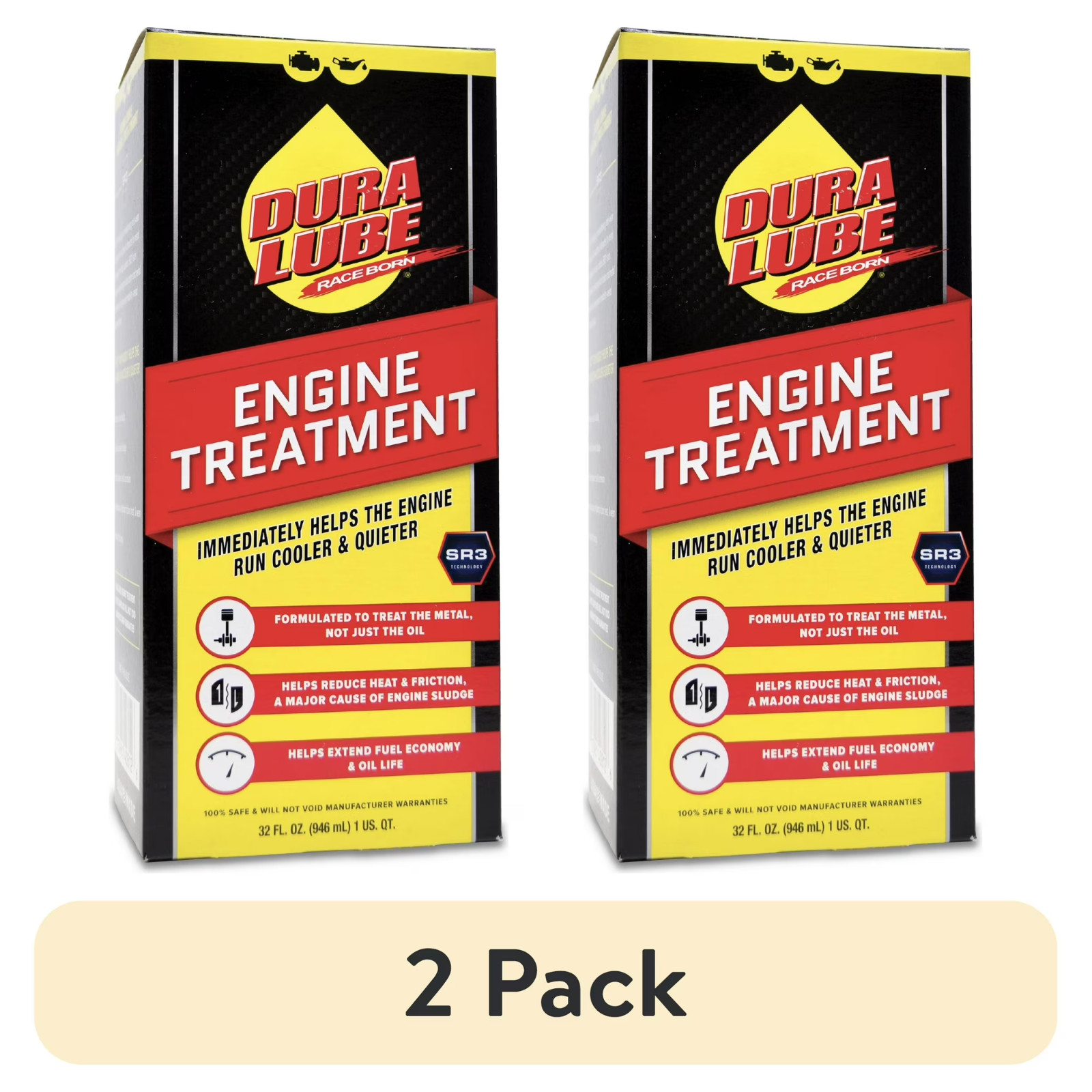 (2 pack) Dura Lube Engine Treatment, Automotive Oil Additive for Gas and Diesel
